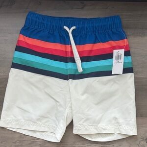 Old Navy Multicolor Striped Swim Shorts